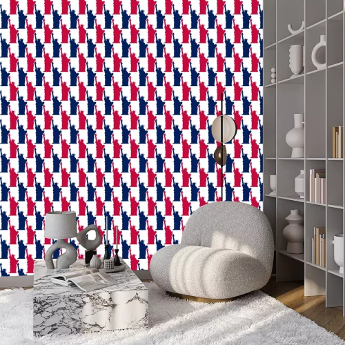 Tapete Freiheitsstatue nahtlose Muster