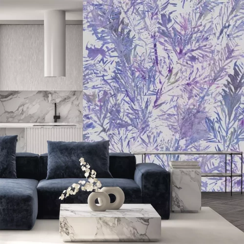 Fototapete Violette Pflanzenblätter