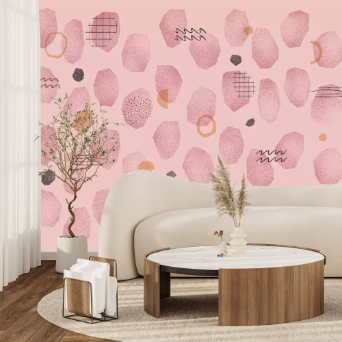 Fototapete Rosa Abstraktion