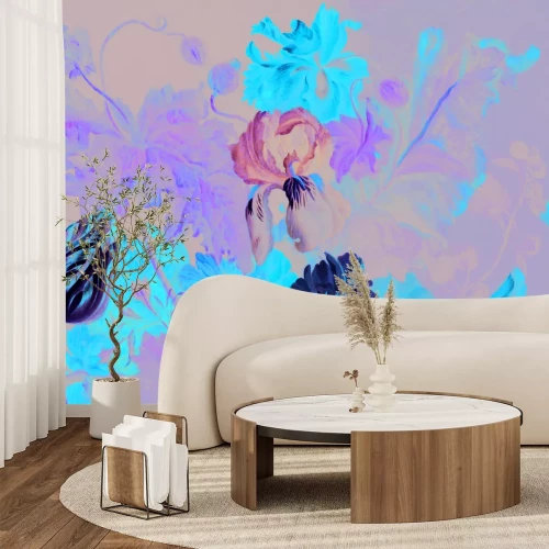 Fototapete Blumenstrauß auf dunklem Grund