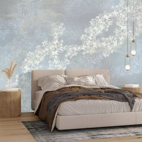 Fototapete Spitze mit Blättermotiv