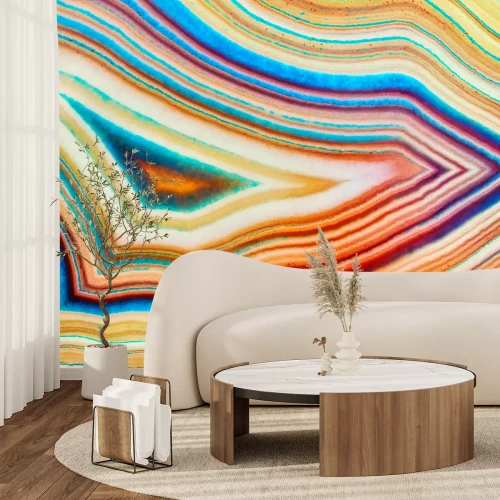 Fototapete Bunter Achat