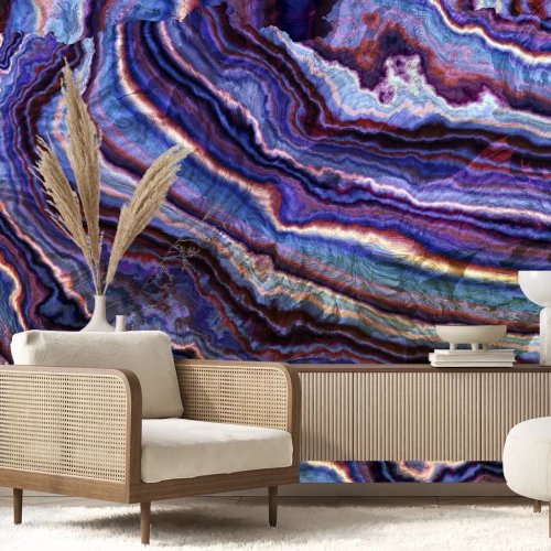 Fototapete Gestreifter Mineral - Makroaufnahme