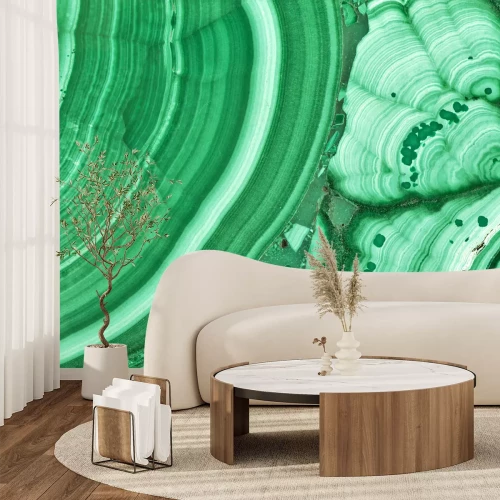 Fototapete Grüner Mineral - Makroaufnahme