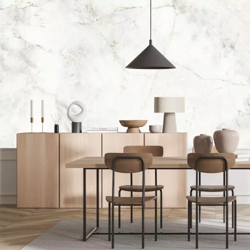 Sticker natural white marble texture