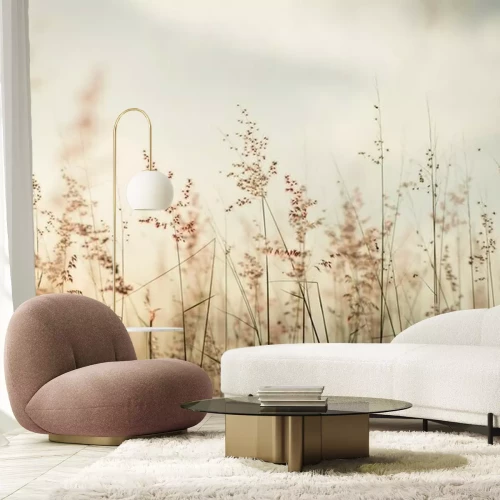 Fototapete Gras im Vintage Stil