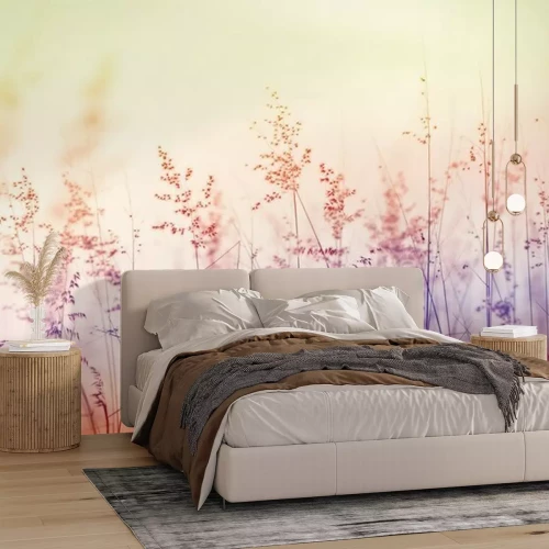 Fototapete Gras in drei Farben