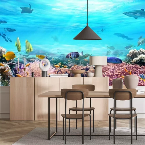 Fototapete Korallenriff und Wassertiere