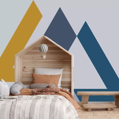 Fototapete Sequenz mit bunten Dreiecken