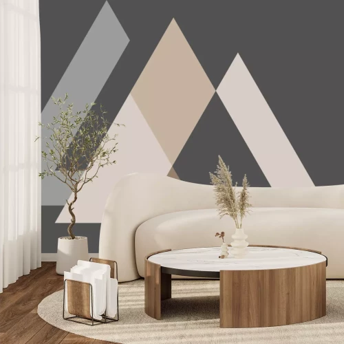 Fototapete Sequenz mit regelmäßigen Dreiecken