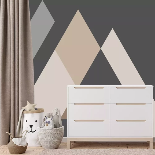 Fototapete Sequenz mit regelmäßigen Dreiecken