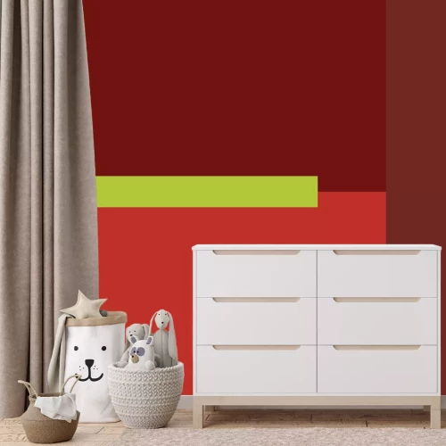 Fototapete Vierecke in Rotton