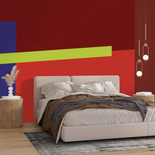 Fototapete Vierecke in Rotton