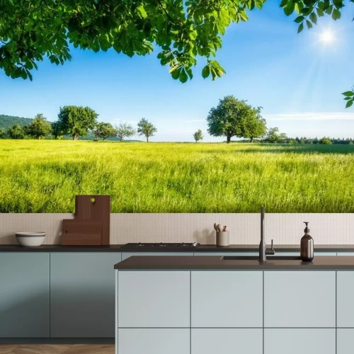 Fototapete Grüne Wiese