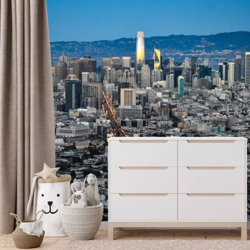 Fototapete Weites Panorama von San Francisco