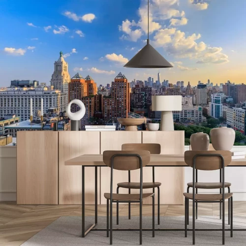 Fototapete Wolkenkratzer New York in der Sonne