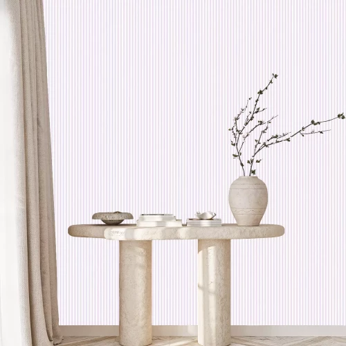 Tapete Shabby-Chic-Streifen in hellen Tönen