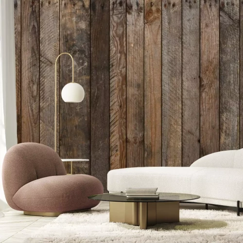 Fototapete Hintergrund mit vertikalen Brettern