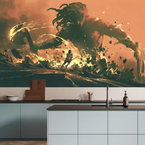 Fototapete Rotes Monster Fantasy