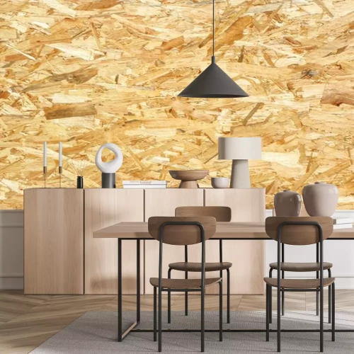 Fototapete Orange OSB tafel