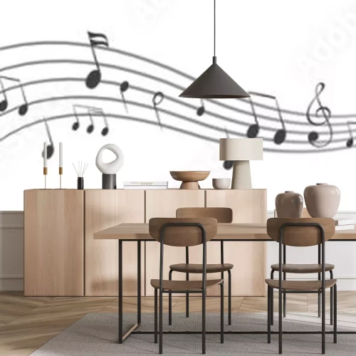 Sticker Violinschlüssel schwarz-weiße Grafik