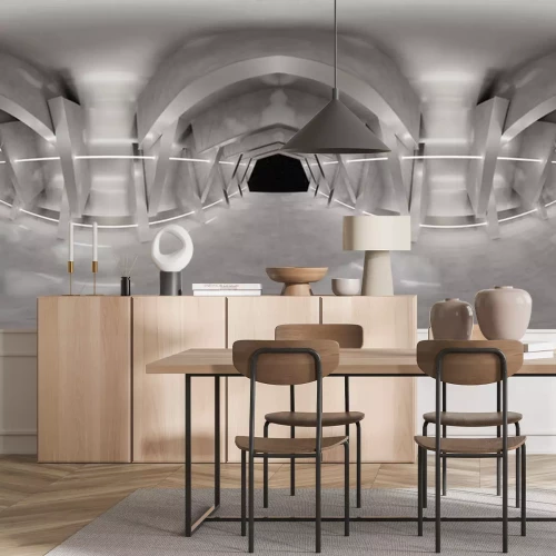 Fototapete Konkrete 3D Höhleneingänge