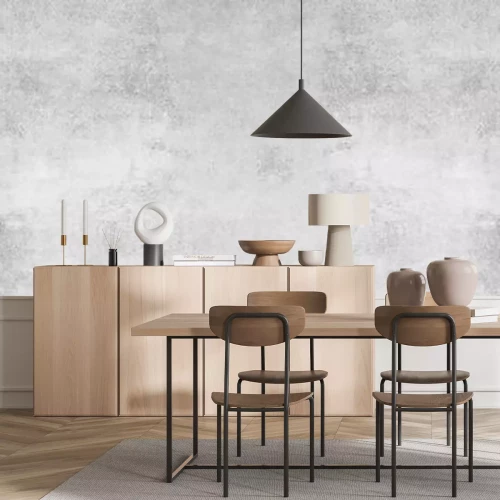 Fototapete Betonoptik grau silber Wandoptik