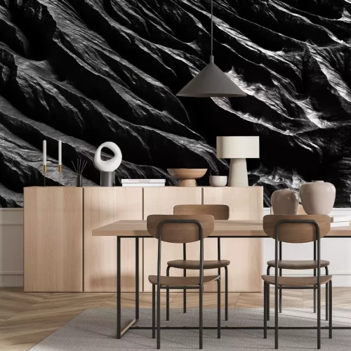 Fototapete Schwarz-weiße Steine