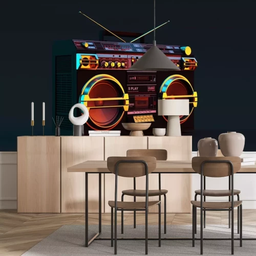Fototapete Boombox mit Hip-Hop
