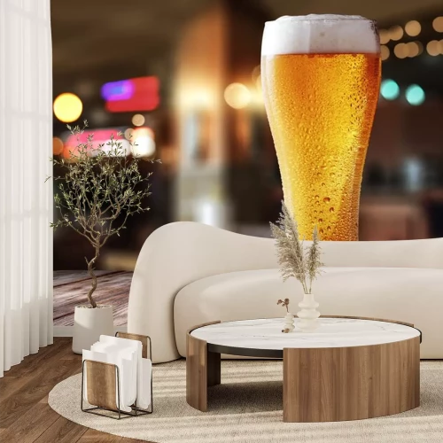 Fototapete Gekühltes Bier aus dem Fass