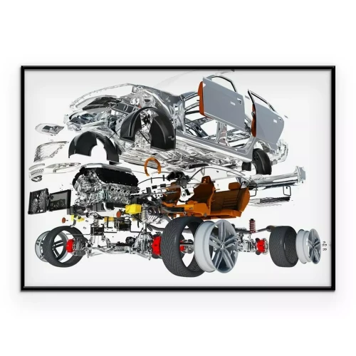Poster Fahrzeugkomponenten
