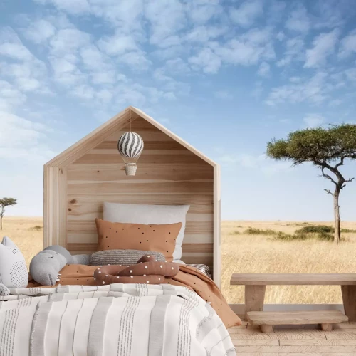 Fototapete Gruppe von Elefanten am Baum