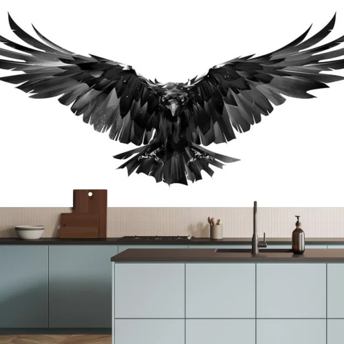 Sticker Schwarzer Raubvogel