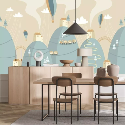 Fototapete Märchenhafte Landschaft für Kinder