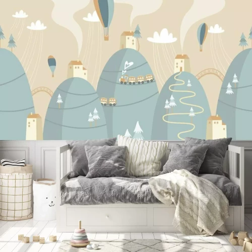 Fototapete Märchenhafte Landschaft für Kinder