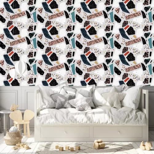 Tapete Große Terrazzopartikel