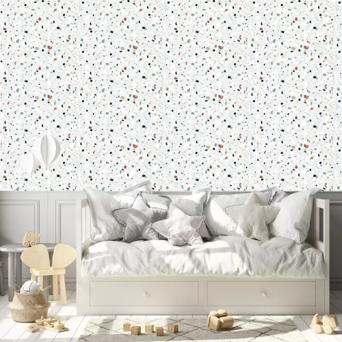 Tapete Dekorativer Stein – 3D-Terrazzo