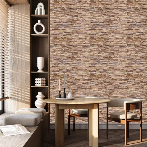 Tapete Brauner Schieferstein