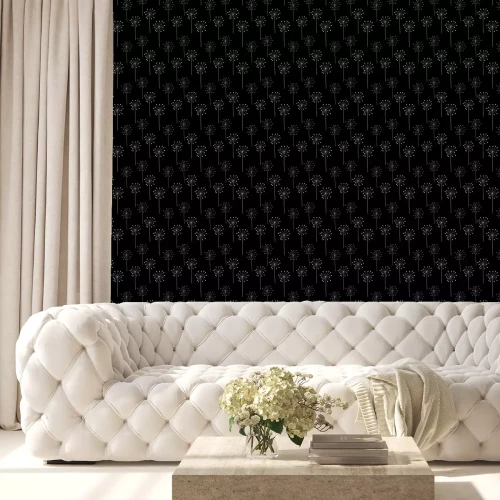 Tapete Pusteblumen hell auf einem einheitlichen Hintergrund