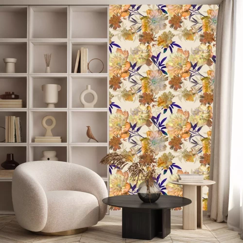 Tapete Abstrakte rosa Pfingstrosen