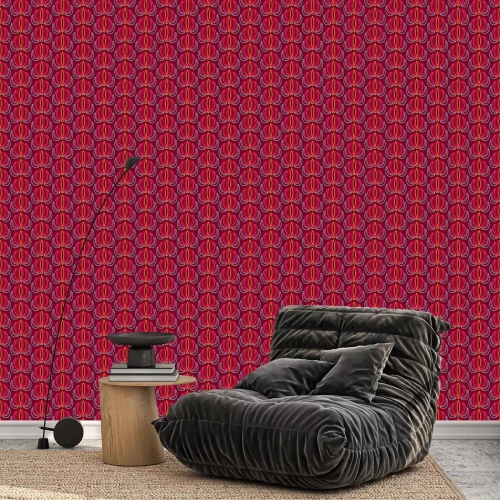 Tapete Blumenrosa Abstraktion