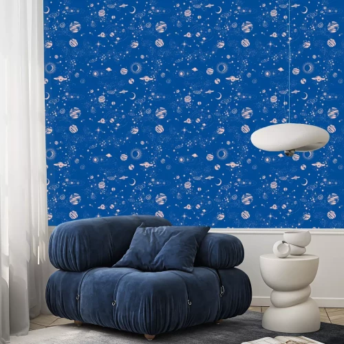 Tapete Galaxy constilation seamless pattern print