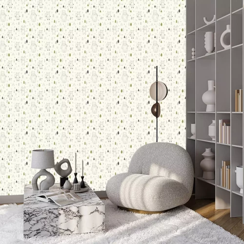 Tapete Niedliche Waldtiere für Kinder