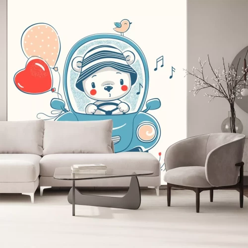 Sticker Bärchen im Auto