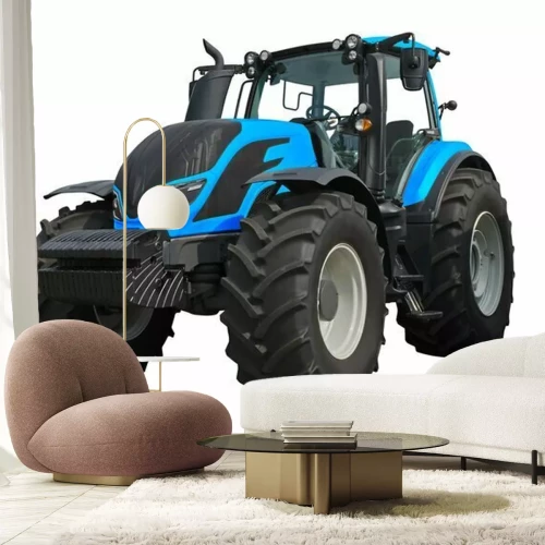 Sticker Modern agricultural tractor isolated on a white background