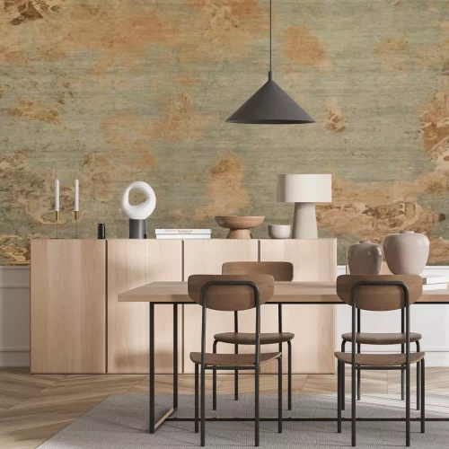 Fototapete Vintage-Wand mit Ornamentmuster