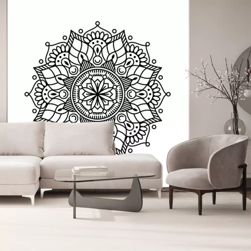 Sticker Luxury Mandala Illustration background Pattern