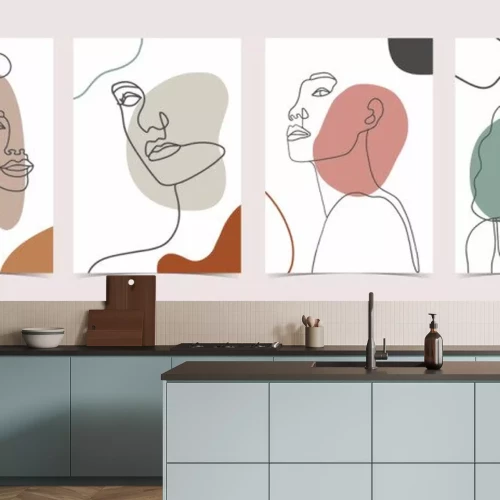 Sticker Collection of woman background set with color.Editable vector illustration for website, invitation,postcard and sticker