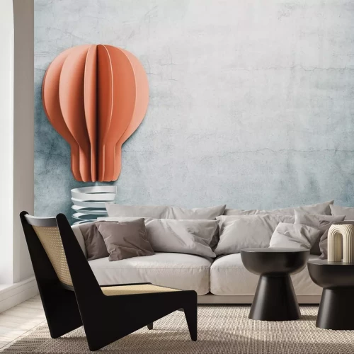 Sticker 3d-Glühbirne aus farbigem Papier