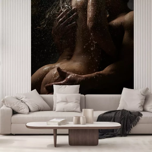 Fototapete Akt nasses Paar